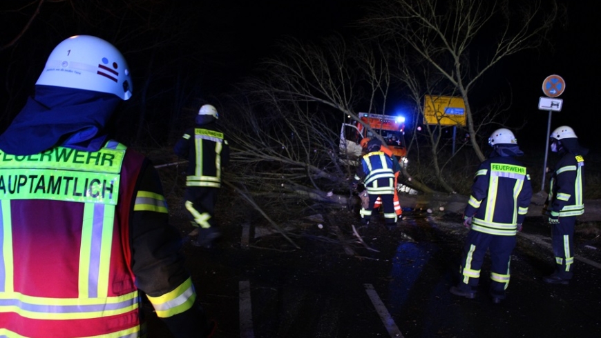 Erste Unwetterbilanz: 130 Einsatzkräfte bekämpfen Sturmschäden