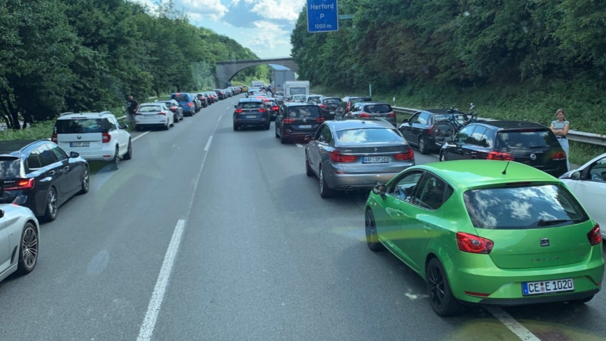 EB 371 „TH 1 – Ölspur“ BAB 2 Fahrtrichtung Dortmund KM314