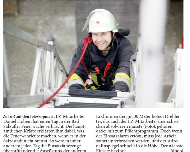 LZ Mitarbeiter hospitiert bei der Salzufler Wache