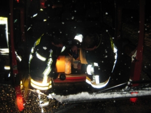 Während der Wartezeit waren heiße Getränke gefragt! 