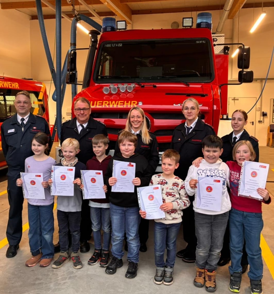 Verleihung der Kinderflamme am 12.02.2026 in Wüsten